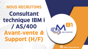 Consultant technique IBM i Avant-vente & Support